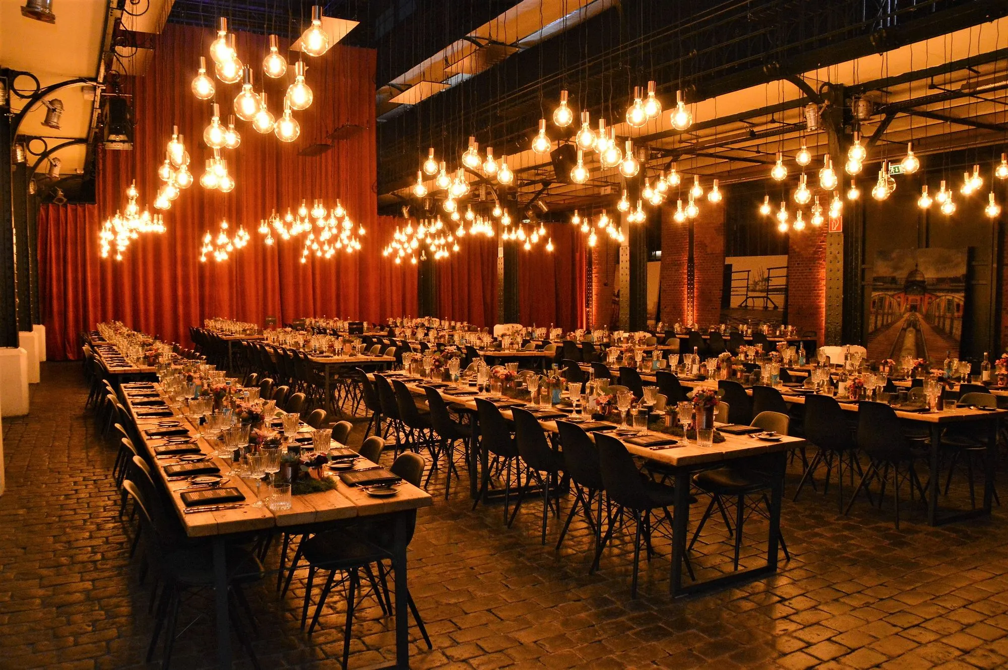 Festtafel Lichterketten